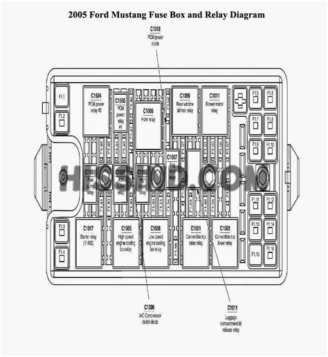 2005 mustang micro relay diagram